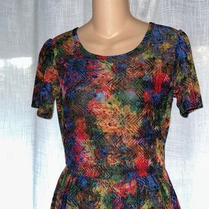 LuLaRoe multicolor dress - MEDIUM
